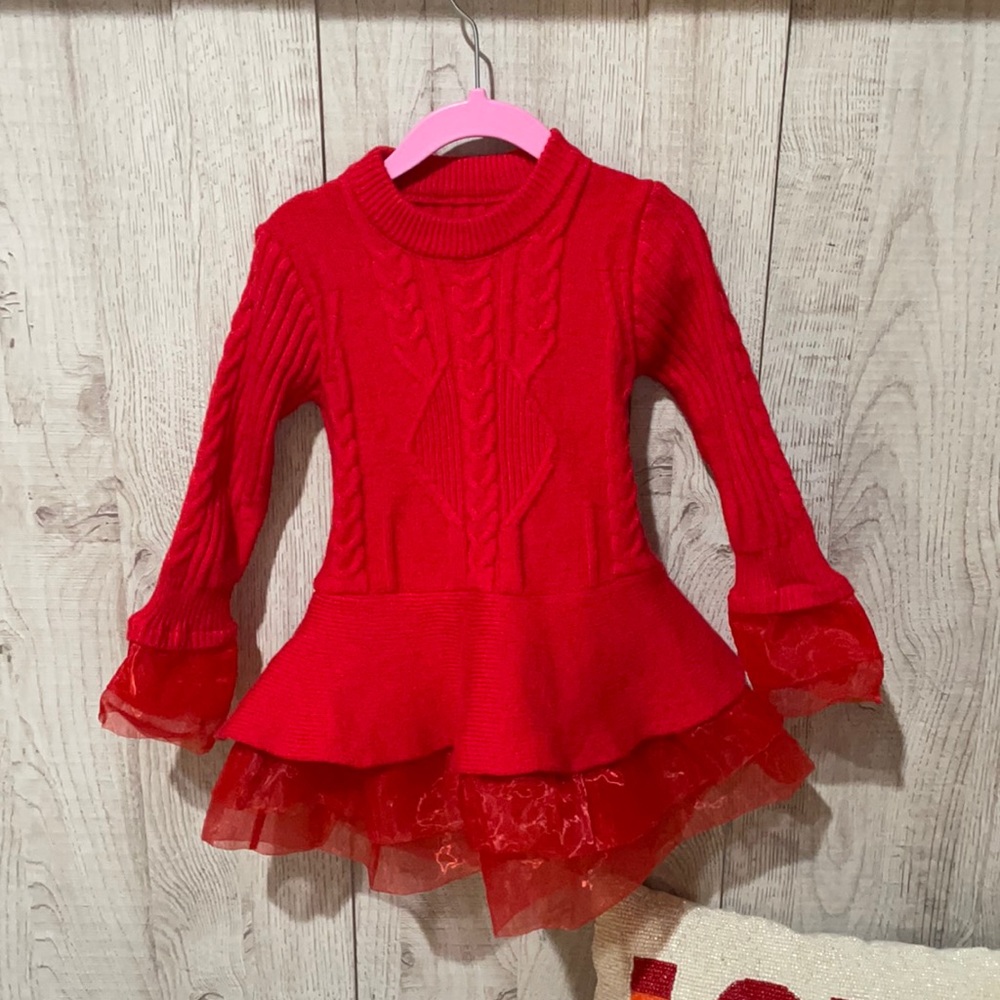 TODDLER SIZE 2 knit tutu dress